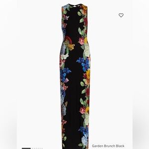 Alice + Olivia | Dresses | Alice Olivia Delora Floral Maxi Dress Size Open  Back Black Floral | Poshmark